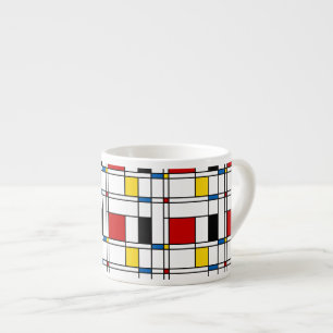 De Stijl-Muster Espressotasse