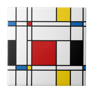 De Stijl-Muster Fliese