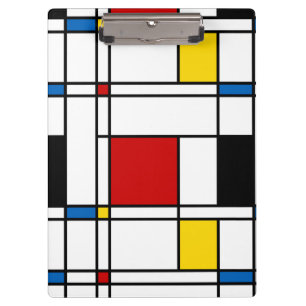 De Stijl-Muster Klemmbrett