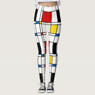 De Stijl-Muster Leggings