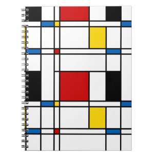 De Stijl-Muster Notizblock