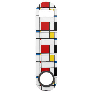De Stijl-Muster Speedflaschenöffner