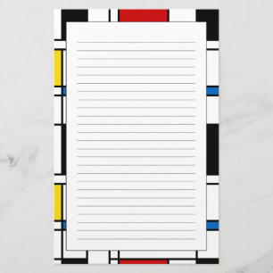 De Stijl Pattern Briefpapier