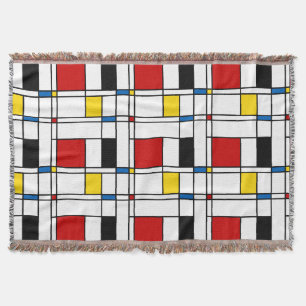 De Stijl Pattern Decke