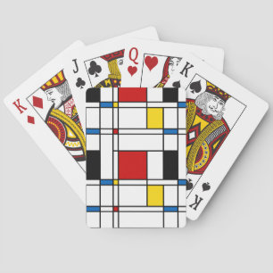 De Stijl Pattern Spielkarten