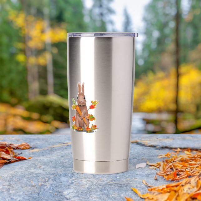 DE Tasse Hase im Herbst Thermobecher (Außenbereich)