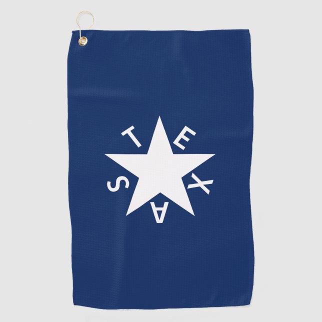 De Zavala (Flagge der Republik Texas) Golfhandtuch (Vorderseite)