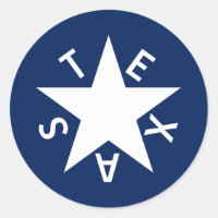 De Zavala Stickers (Flagge der Republik Texas)