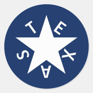 De Zavala Stickers (Flagge der Republik Texas)