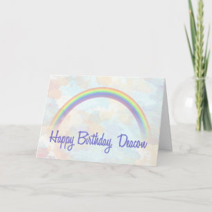 Deacon Birthday, Regenbogen der Segnungen Karte