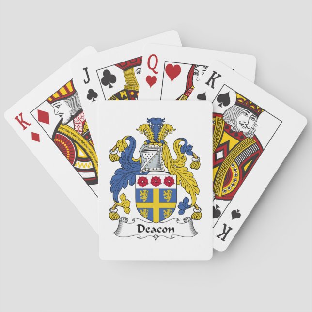 Deacon Familienwappen Spielkarten (Rückseite)