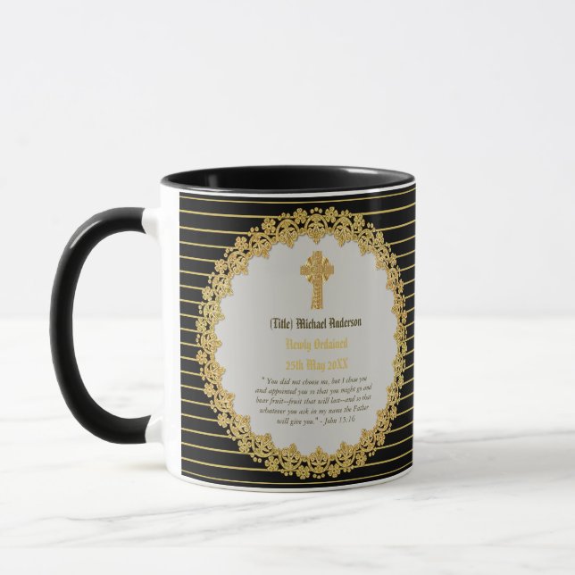 DEACON neu Ordinierte Verse-Geschenkidee Tasse (Links)