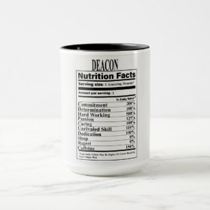 Deacon Nutrition Facts Tasse
