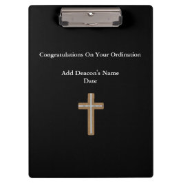 Deacon Ordised Ordination Gift Gedenk Klemmbrett