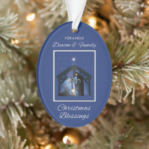 Deacon und Familie Segnung Weihnachtsmann Ornament