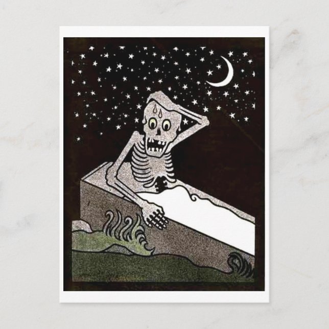 Dead Already Skeleton Postkarte (Vorderseite)