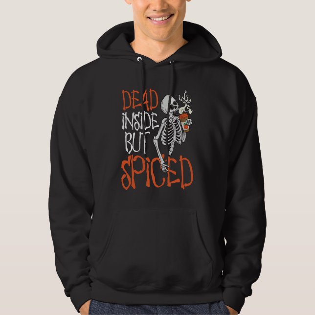 Dead But Spiced  Women Halloween Day Celebration Hoodie (Vorderseite)