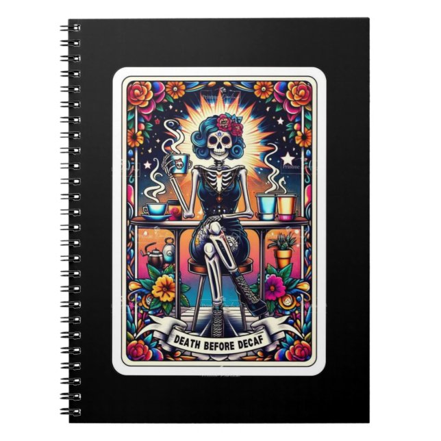 Dead by Decaf Tarot Card Notebook Collection Notizblock (Vorderseite)