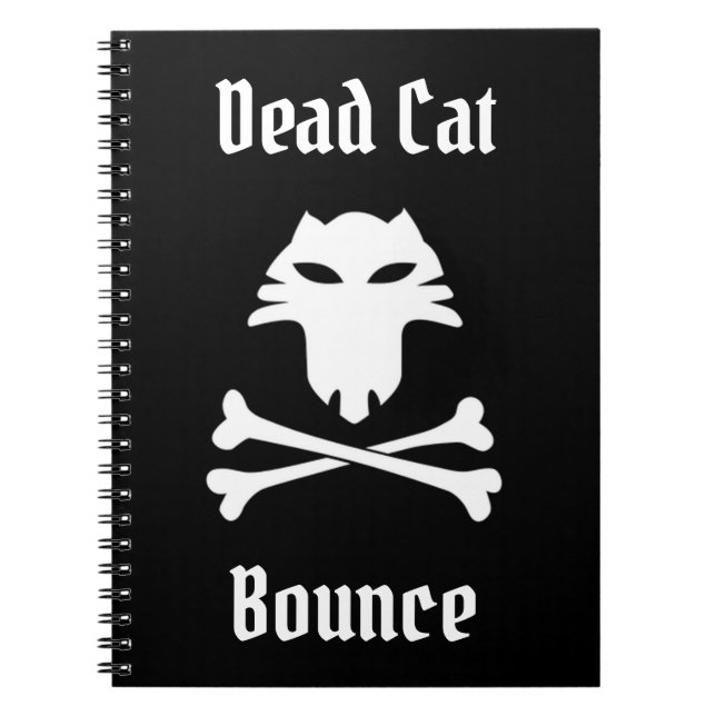 Dead Cat Bounce Notizblock (Vorderseite)