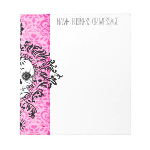 Dead Damask - Benutzerdefinierter Skull-Notepad fü Notizblock