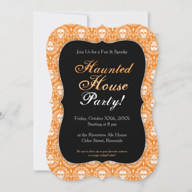 Dead Damask - Spezielle Einladungen für den Zucker (Vorderseite)