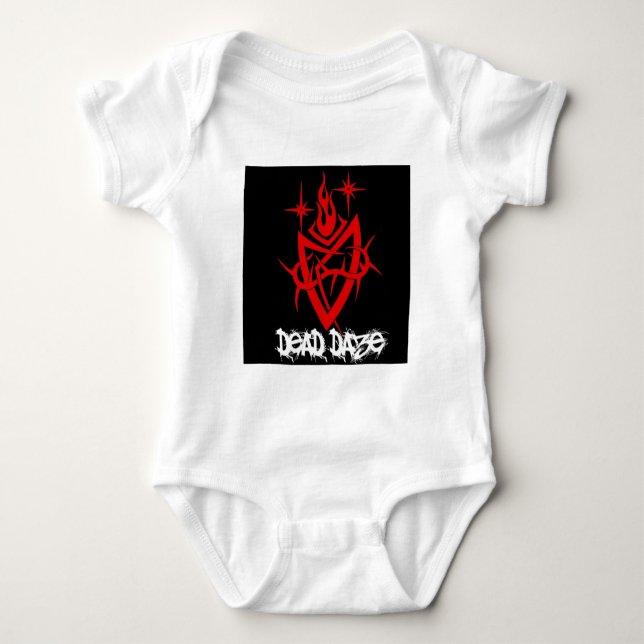 Dead Daze Tribal Heart Baby Strampler (Vorderseite)