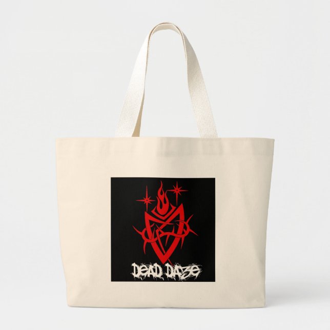 Dead Daze Tribal Heart Jumbo Stoffbeutel (Vorne)