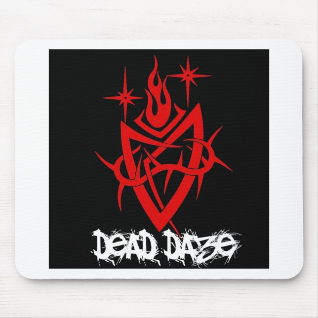Dead Daze Tribal Heart Mousepad (Vorne)