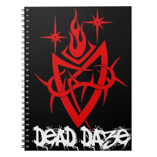 Dead Daze Tribal Heart Notizblock (Vorderseite)