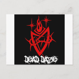 Dead Daze Tribal Heart Postkarte