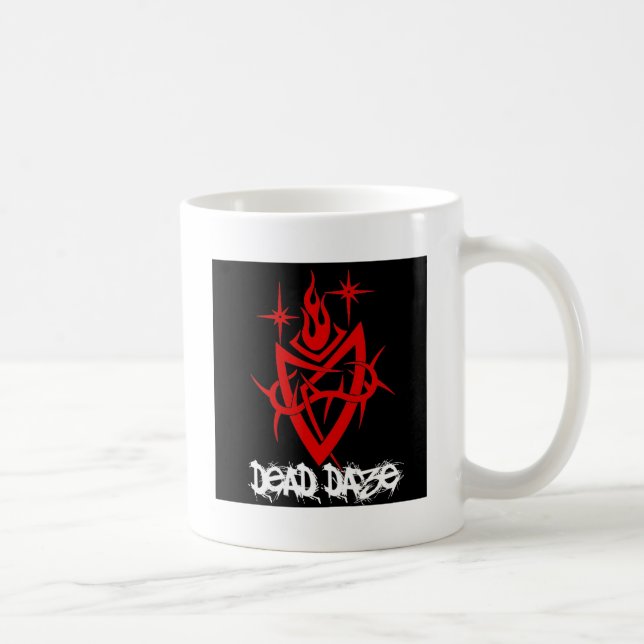 Dead Daze Tribal Heart Tasse (Rechts)