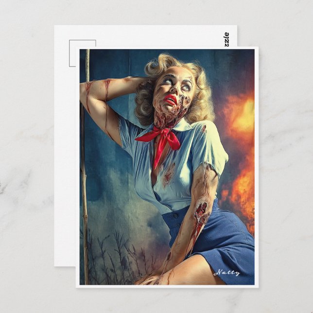 Dead, Dreamy, and Dangerously Darling: Natty Postkarte (Vorne/Hinten)