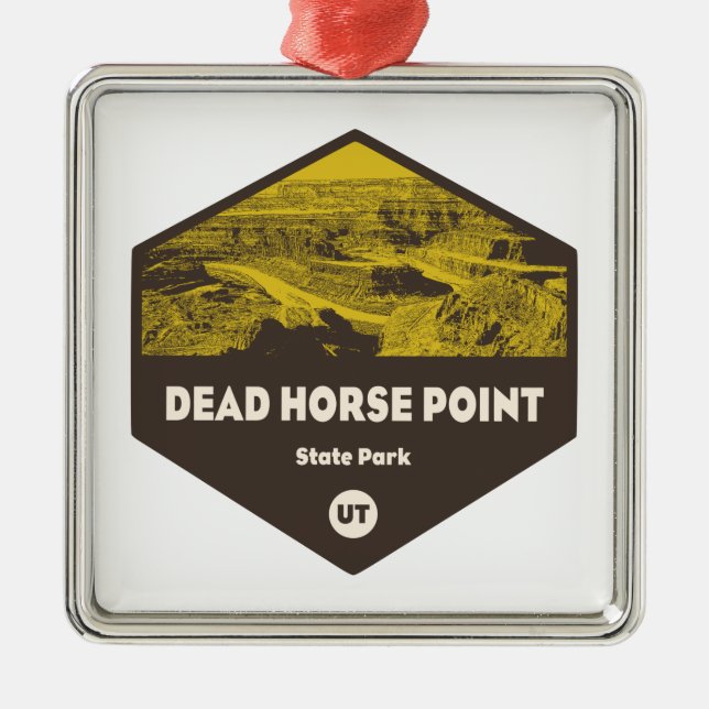 Dead Horse Point Staat Park Utah Ornament Aus Metall (Vorne)