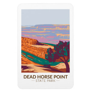 Dead Horse Point Staat Park Utah Vintag Magnet