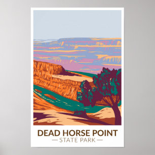 Dead Horse Point State Park Utah Vintage auf Deuts Poster