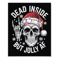 Dead Inside Aber Jolly AF Weihnachtsgeschenk Skele
