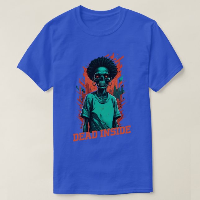 Dead Inside Afro T-Shirt (Design vorne)