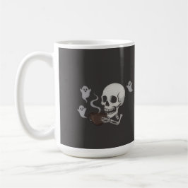 Dead Inside But Caffeinated – Halloween Pillow Kaffeetasse