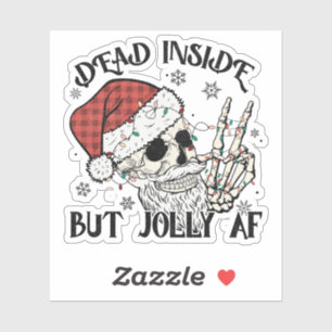Dead Inside Christmas Sticker