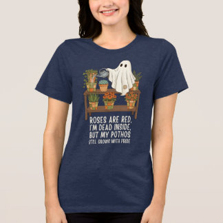Dead Inside - Funny Ghost Plant Lover Tri-Blend Shirt