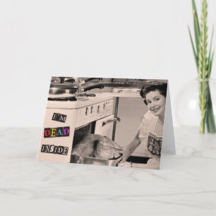 Dead Inside - lustige Mutter Tageskarte Feiertagskarte