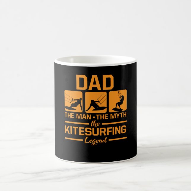 Dead Man Myth Kitesurfing Legend Kiteboarding Kaffeetasse (Mittel)