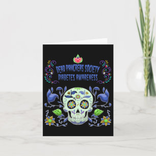 Dead Pankreas Society Blue Sugar Diabetes Awarenes Karte