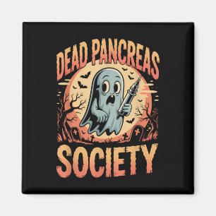 Dead Pankreas Society Funny Ghost Syringe Diabetes Magnet