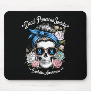 Dead Pankreas Society Shirt Blumenhautdiabetes Mousepad