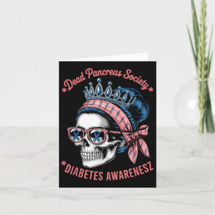 Dead Pankreas Society Shirt Funny Diabetes Awarene Karte