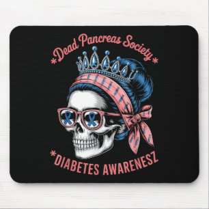 Dead Pankreas Society Shirt Funny Diabetes Awarene Mousepad