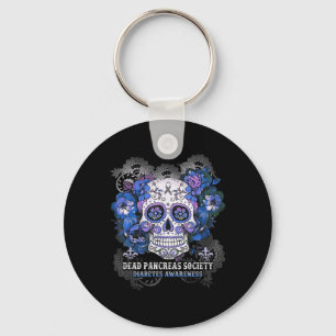 Dead Pankreas Society Sugal Skull Diabetes Awarene Schlüsselanhänger