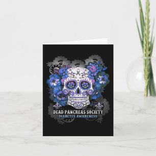 Dead Pankreas Society Sugar Skull Diabetes Bewusst Karte