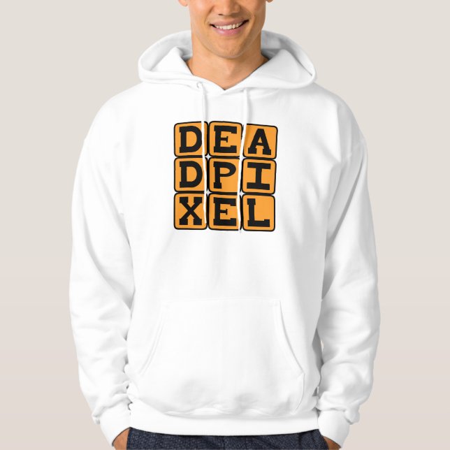 Dead Pixel, ausgebranntes Bild Hoodie (Vorderseite)